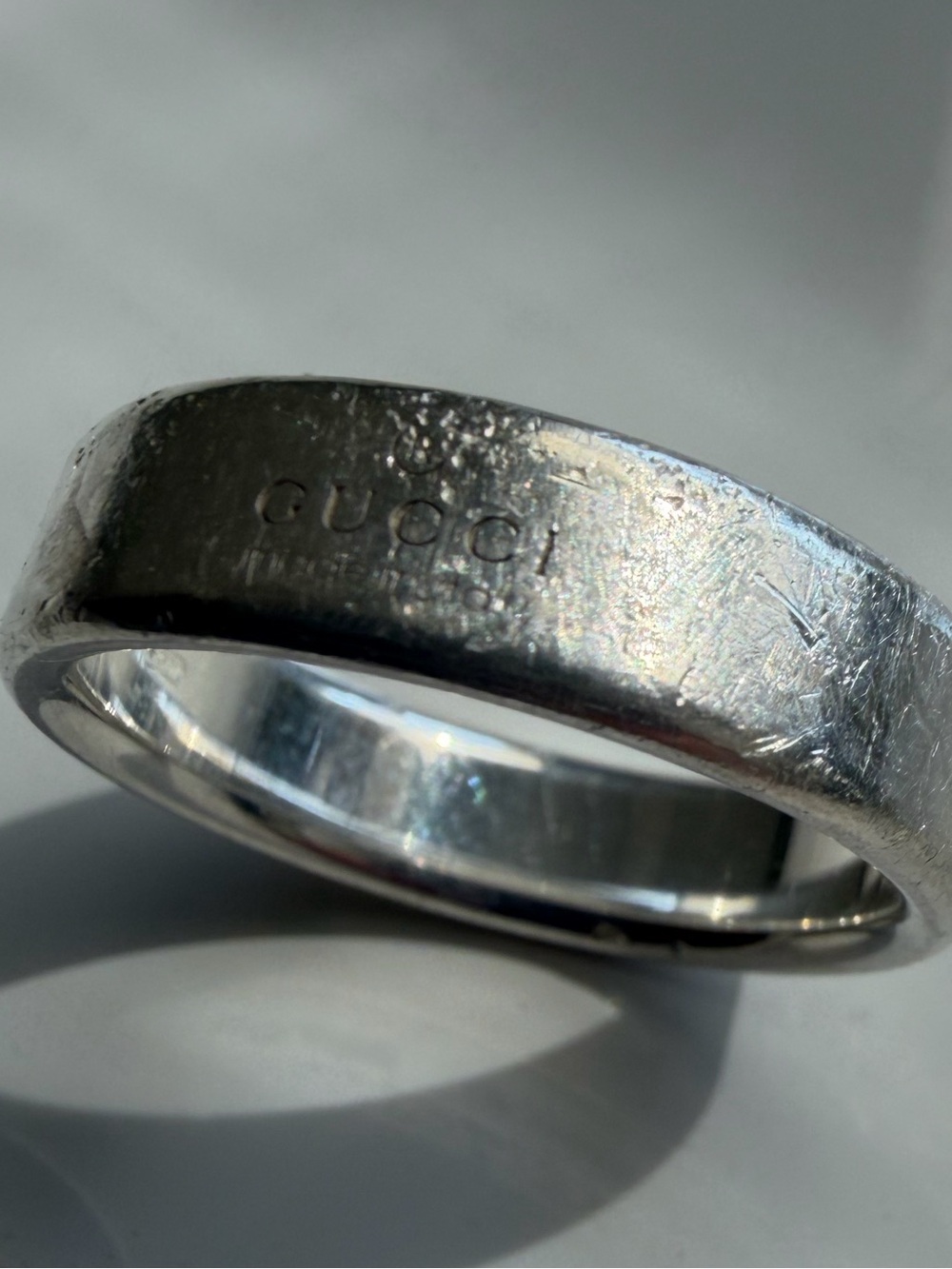 Men’s Gucci Silver Band Ring